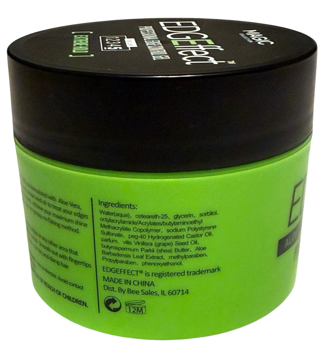 Extreme Hold Hair Gel with Avocado, Aloe Vera & Grape Seed Oil - 8oz, 3-Pack