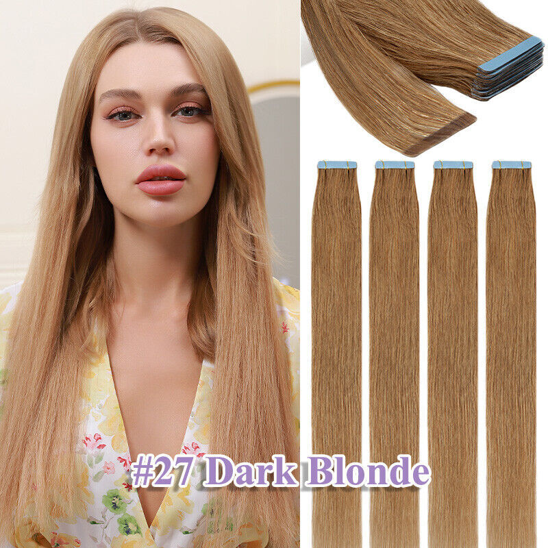 Remy Human Hair Tape-In Extensions 18-22 Inches - Thick & Natural Look