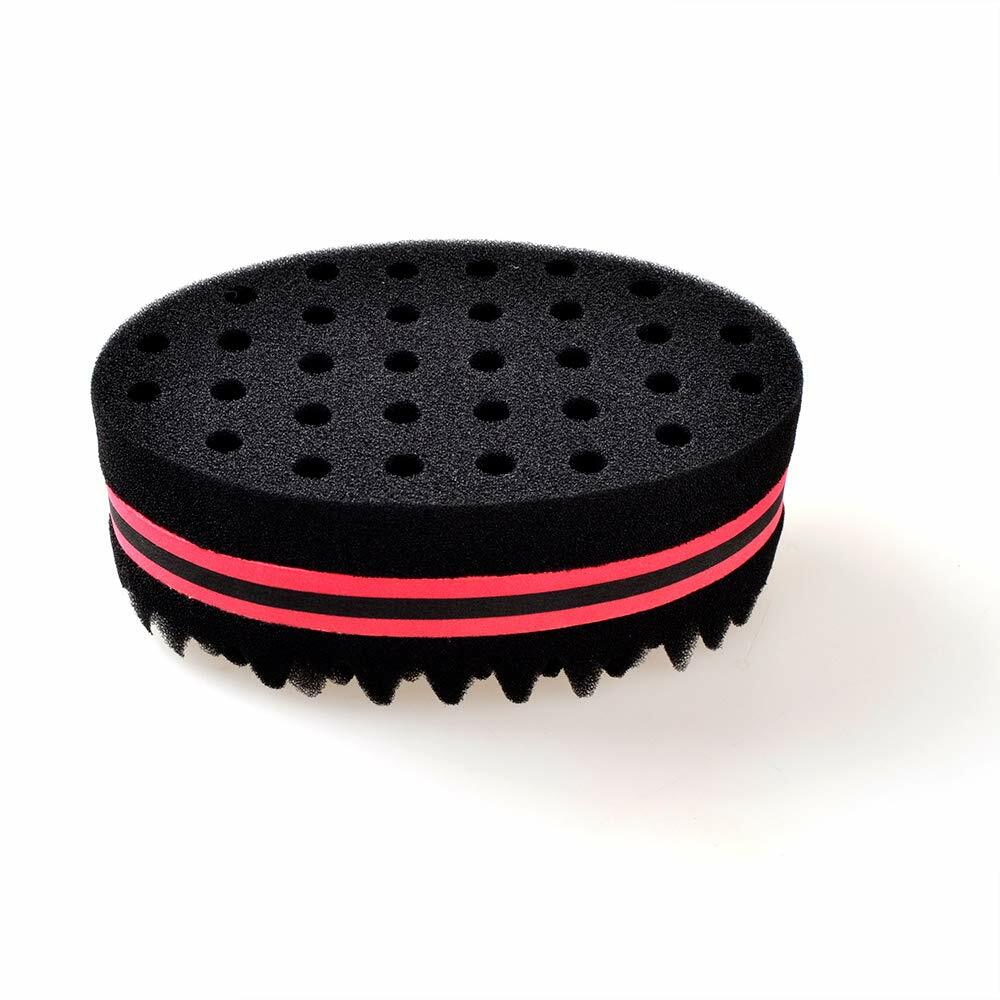 Double Side Magic Hair Brush Sponge Twist Wave Barber Afro Curl Red US