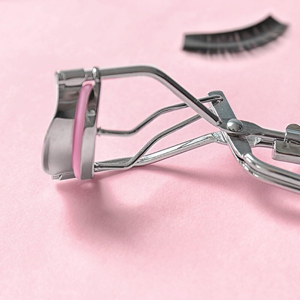 80 Pcs Silicone Eyelash Curler Refills with Storage Box - Elastic & Compatible