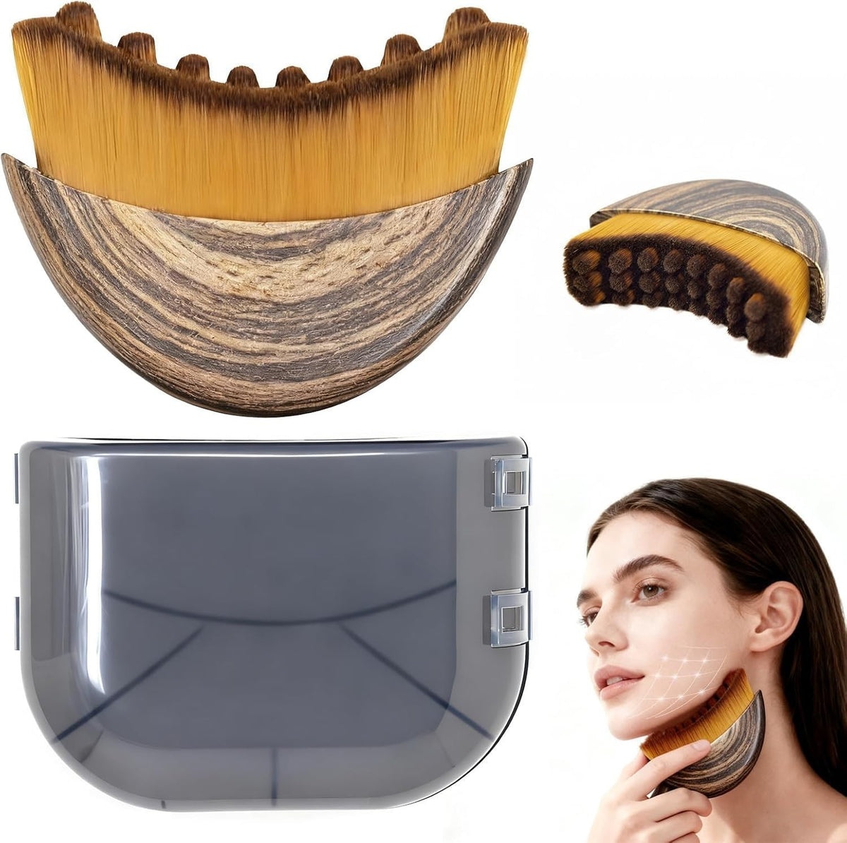 Lymphatic Face Brush - Manual Drainage Massager for Skin Rejuvenation