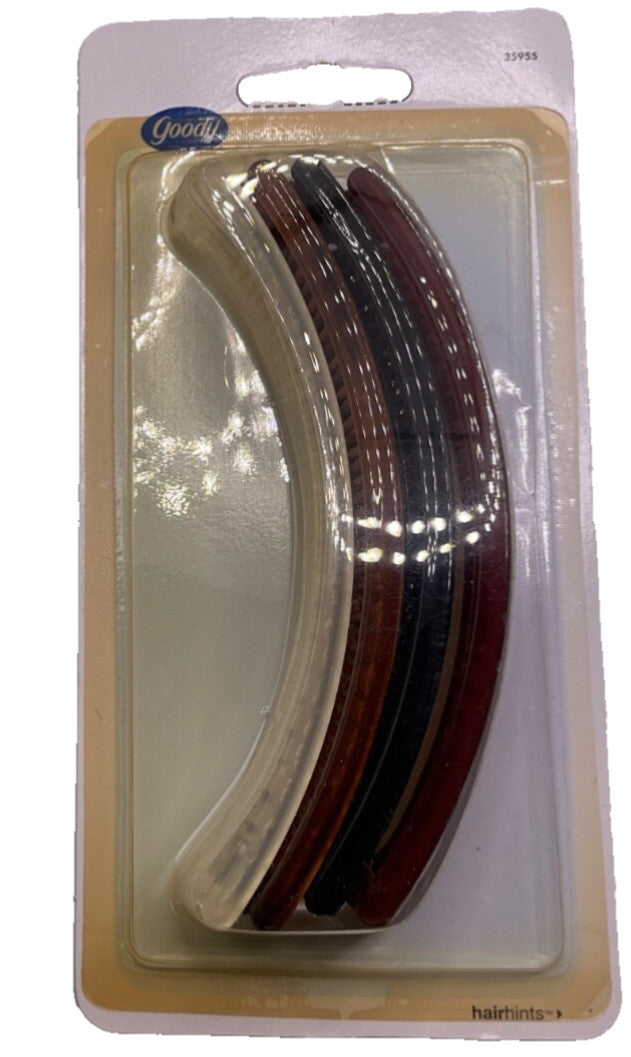 Goody HairHints 4 Pack Banana Clincher Hair Clips Style #35955 -