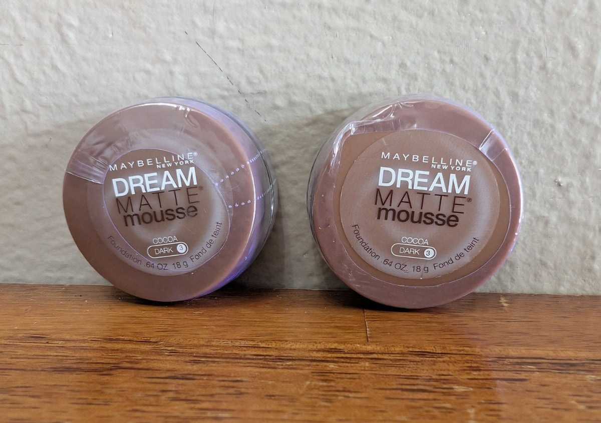 Maybelline Dream Matte Mousse Foundation Cocoa Dark 3 - New Sealed