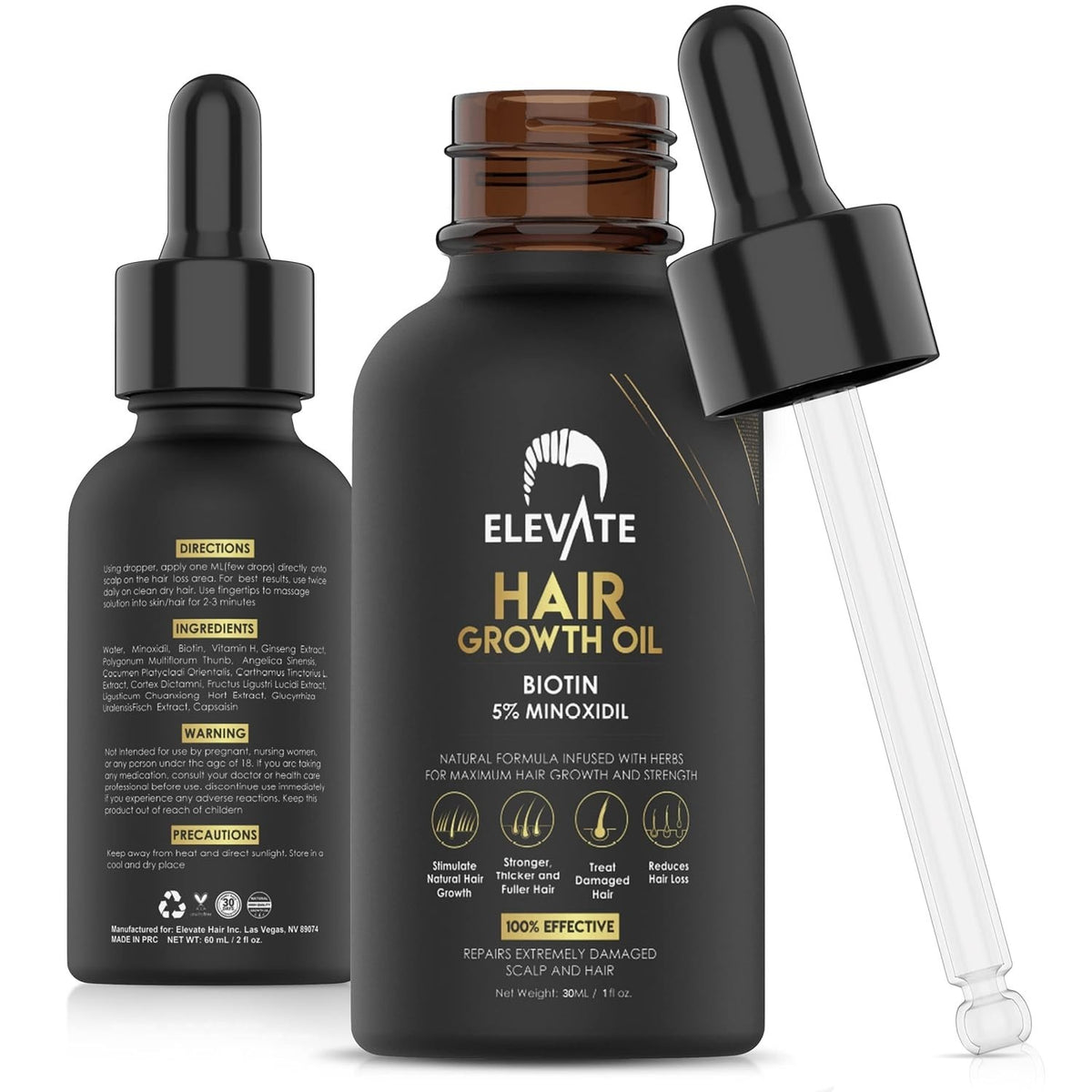 5% Minoxidil For Men and Women Hair Growth Serum, Regrowth Treatment