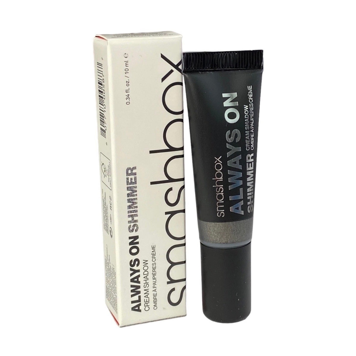 Long-Wear Cream Eyeshadow Charcoal Shimmer 24H Non-Creasing