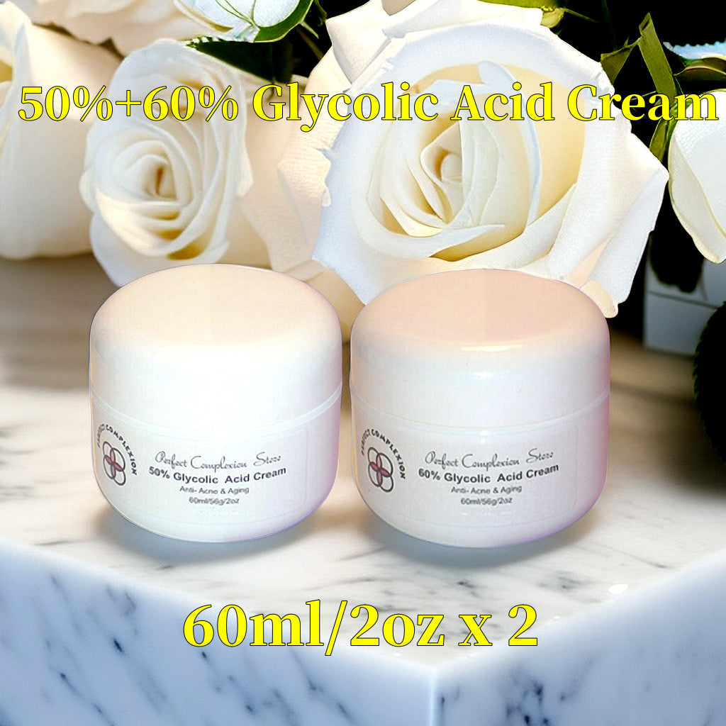 Glycolic Acid Face Cream for Acne and Scar Treatment - 10-70% Strength, 0.4oz