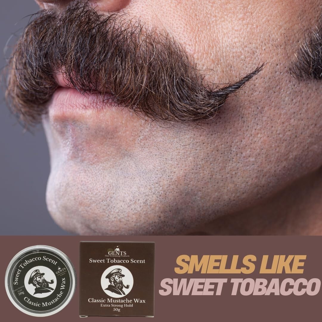 Sweet Tobacco Mustache Wax & Styling Comb - 1.7oz