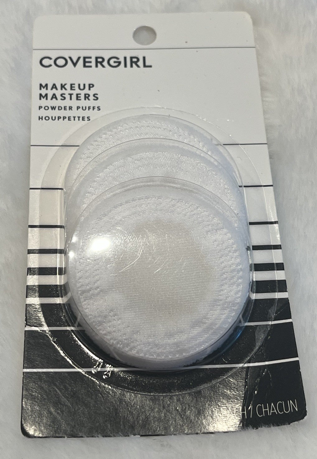 Makeup Powder Puffs Set - White, 3 Pack Cosmetic Applicator Tools