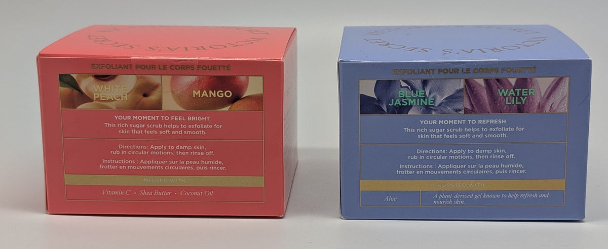 2 Victoria’s Secret Whipped Body Scrubs White Peach Mango & Jasmine