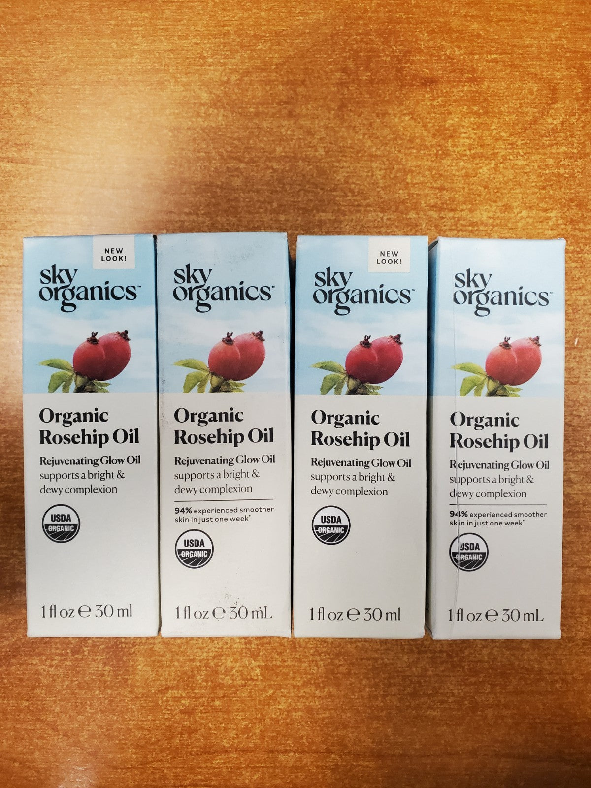 4 Pack: Sky Organics Rosehip Oil Rejuvenating Glow 1 oz. ea. (7609)