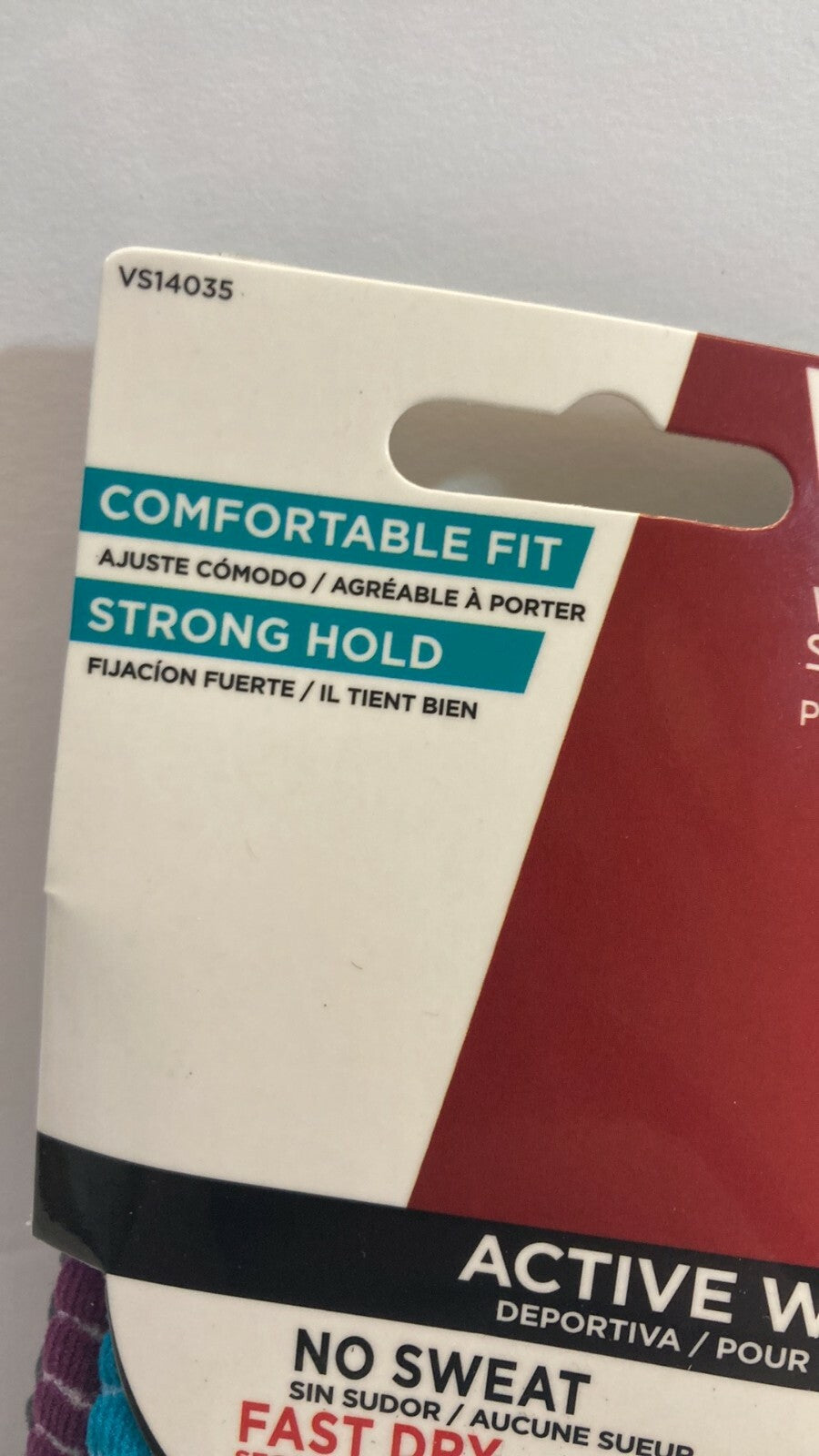 Vidal Sassoon Active Wear No Sweat Fast Dry Hair Band Head Blue