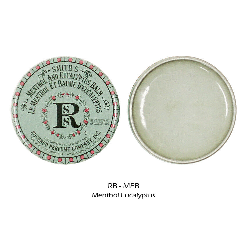 Menthol Eucalyptus Lip Balm Tin - Soothing, Cooling, Vegan Friendly 0.8 oz