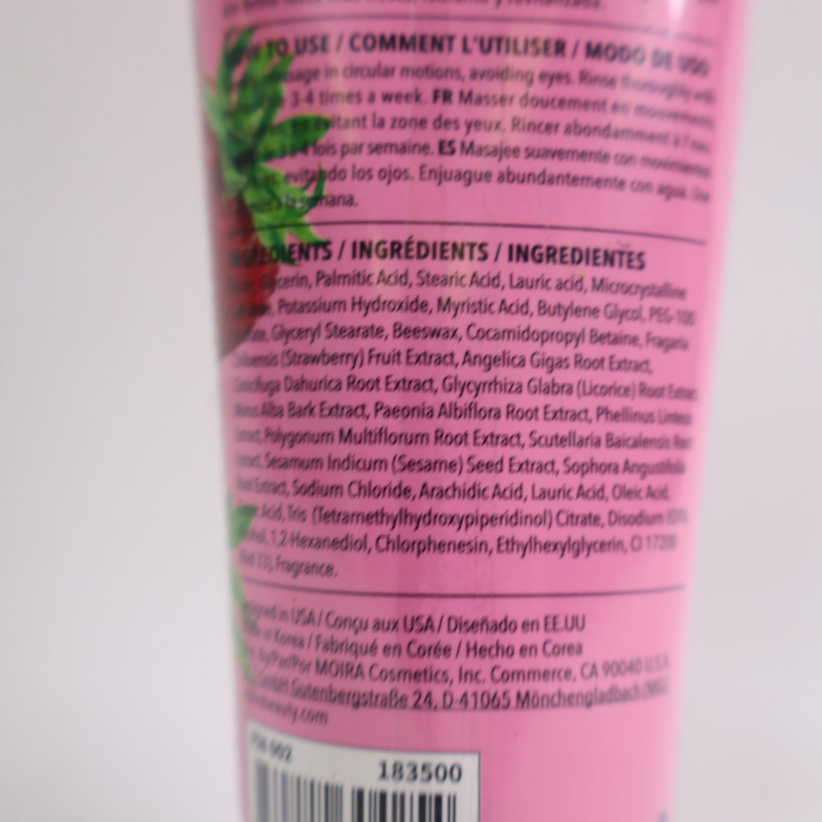 Moira Refreshing Strawberry Facial Scrub 2.7 fl oz
