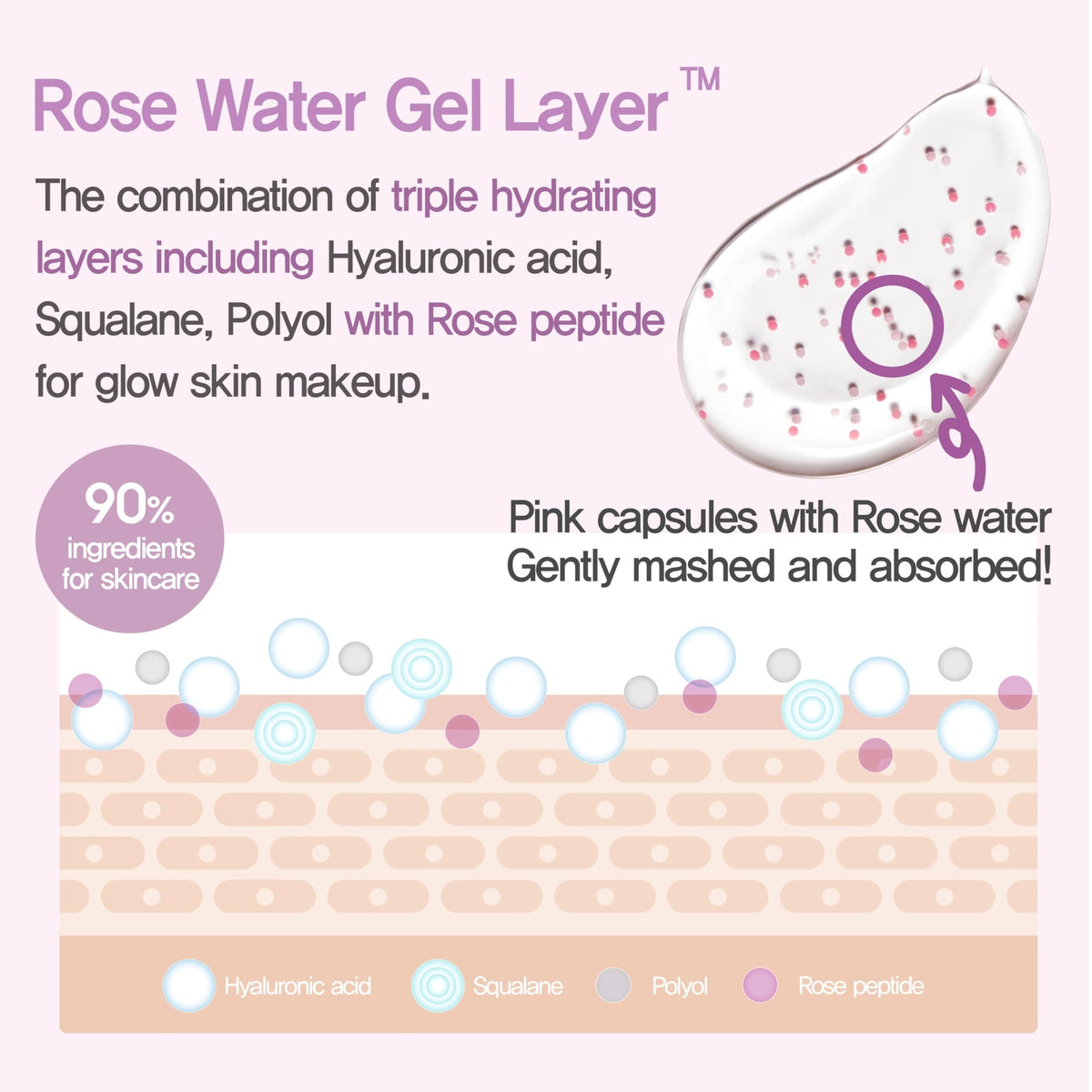 Hydrating Face Primer with Hyaluronic Acid & Peptides - Dewy Skin Glow