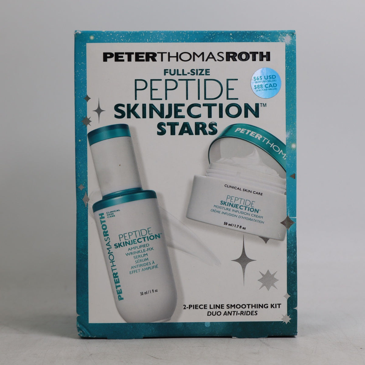 Peptide Skin Smoothing Line - Full-Size 2-Piece Skinjection Stars Set