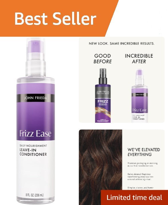 Hydrating Leave-In Conditioner for Frizzy Hair - 8 Fl Oz Nourishing Formula