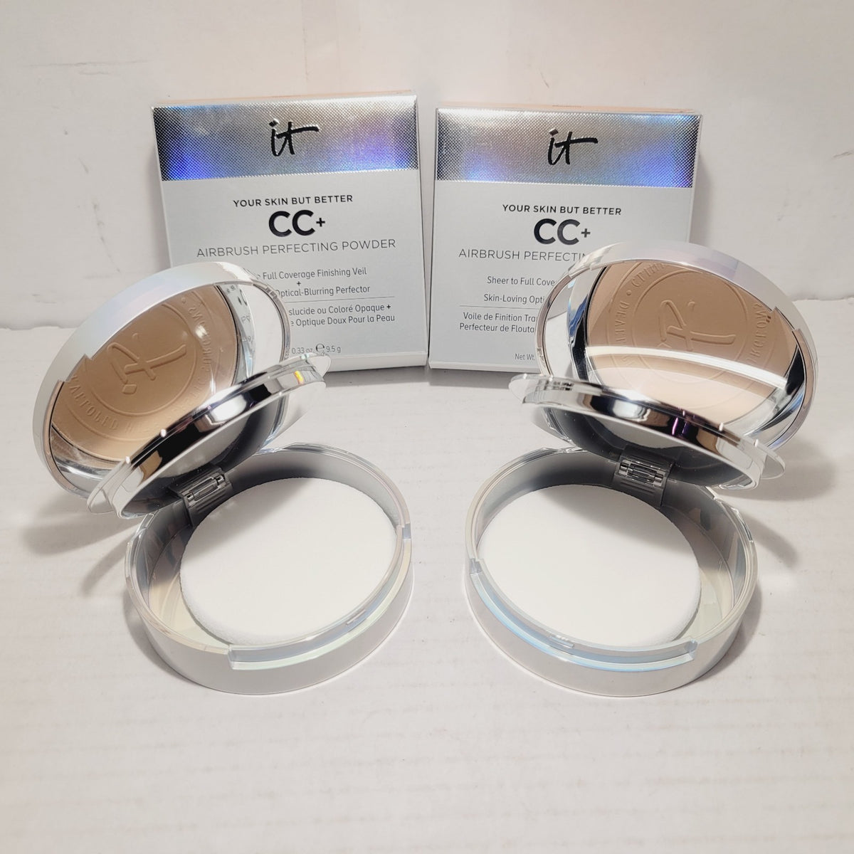 it Cosmetics CC+ Airbrush Finishing Powder Medium - Skin-Perfecting Face Powder