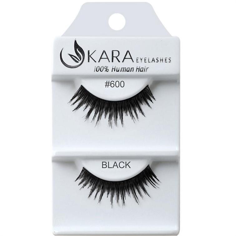 6 Pairs 100% Human Hair False Eyelashes - Kara Assorted Styles