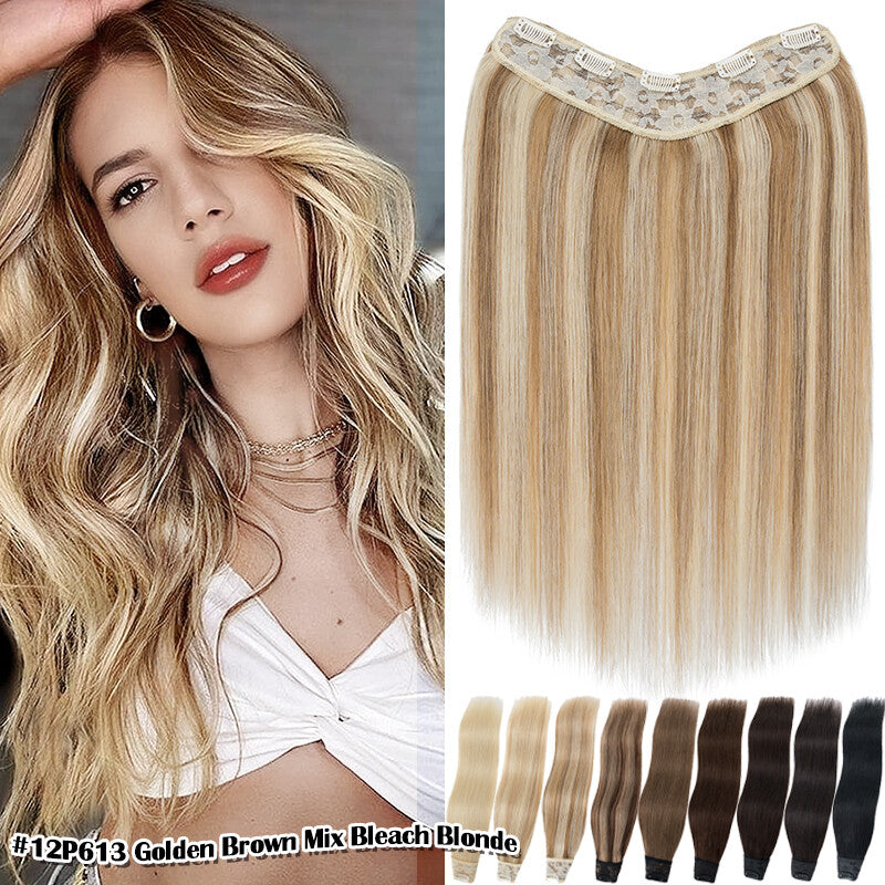 Long Thick Clip-In Hair Extensions - Russian Remy Human Hair, Straight, Full Head
