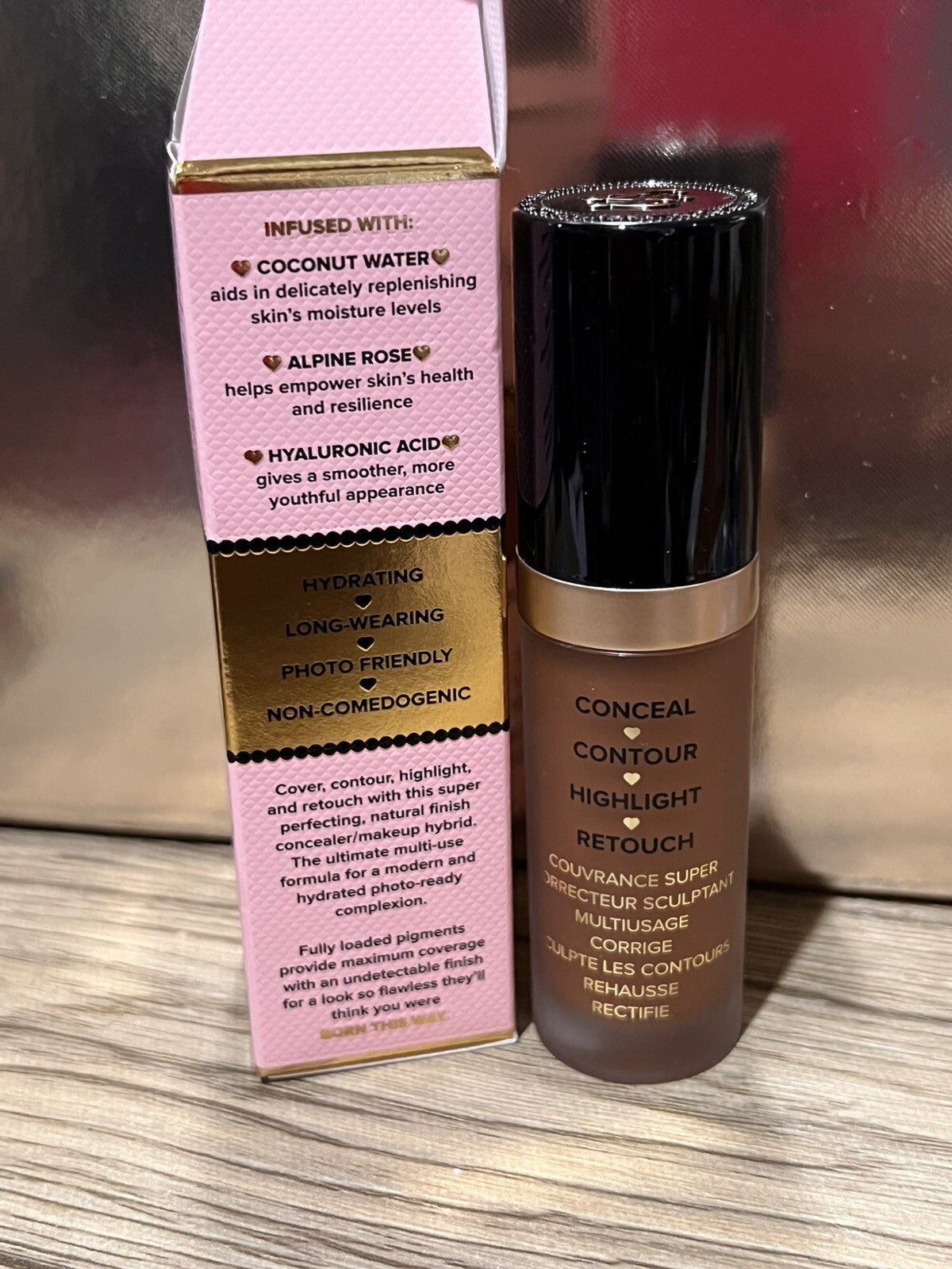 Too Faced Born This Way Super Coverage Concealer Cocoa 0.5oz Makeup