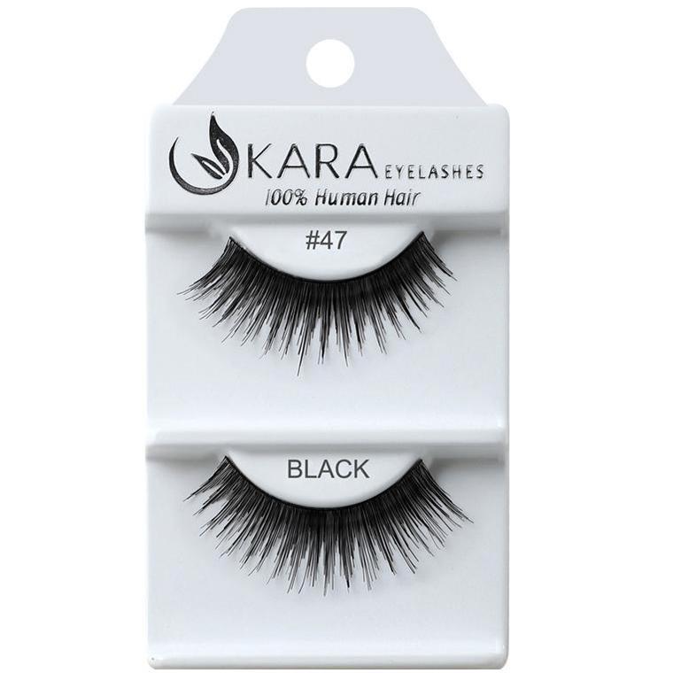 6 Pairs 100% Human Hair False Eyelashes - Kara Assorted Styles