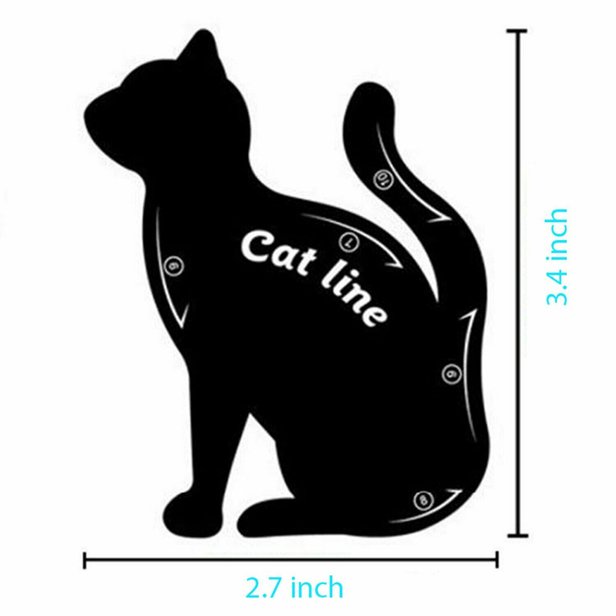 Cat Eyeliner & Eyeshadow Stencil Set with Multiple Effects - 2/4/6 Pack