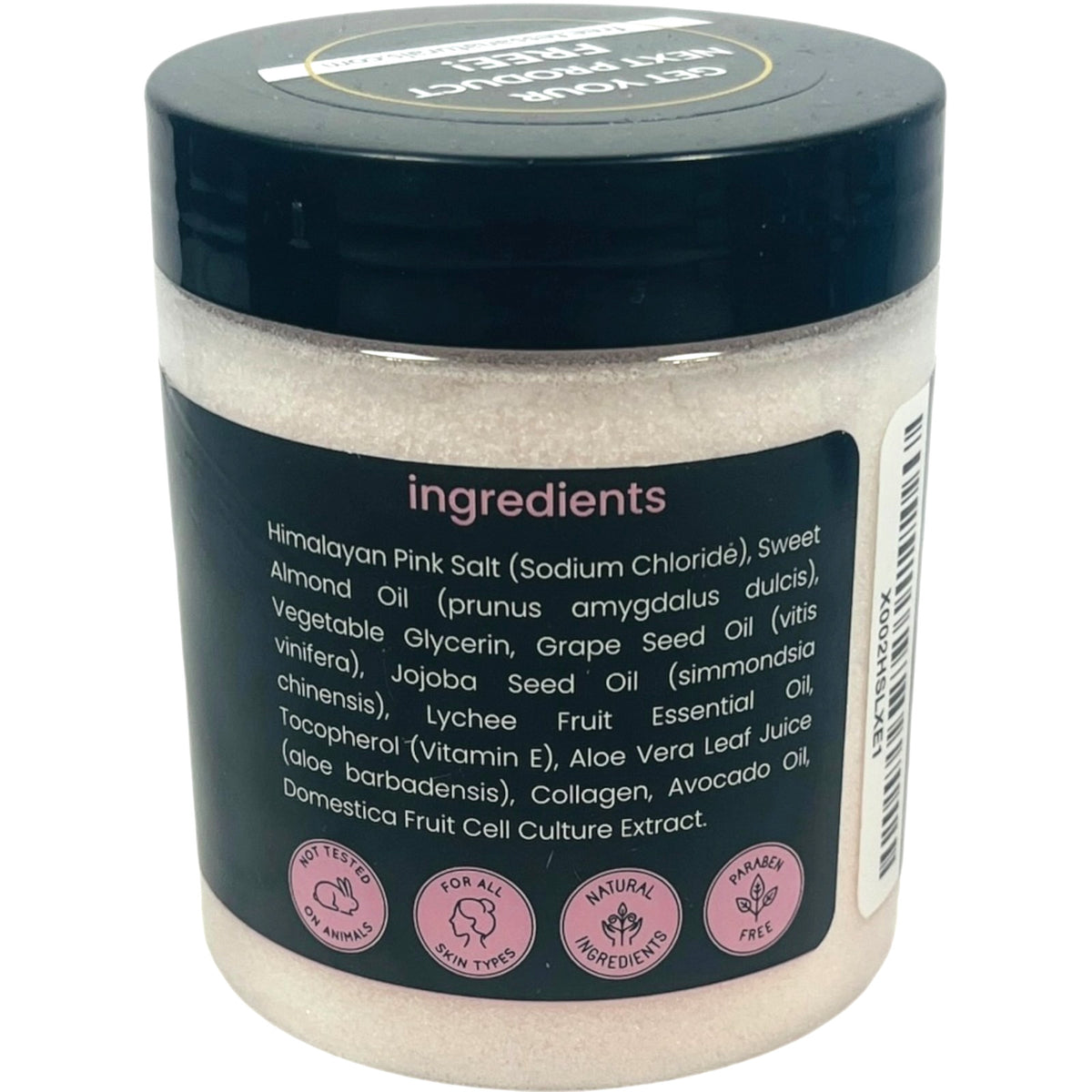 Tessa Naturals Himalayan Salt Scrub 12 oz Hydrate Exfoliate Cleanse