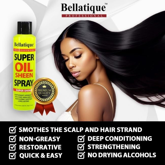 Super Oil Sheen Spray for Hair - 3.38oz Shine & Moisture