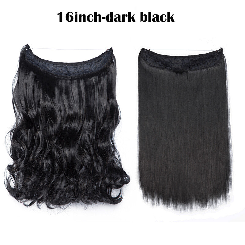 Hair Extensions with Elastic Band & Miracle Ring - Thick, Real Hair