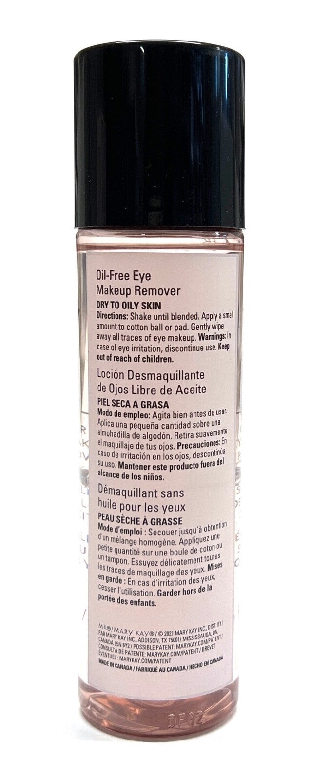 Oil-Free Eye Makeup Remover for Waterproof Mascara - Full Size 3.75 Fl Oz