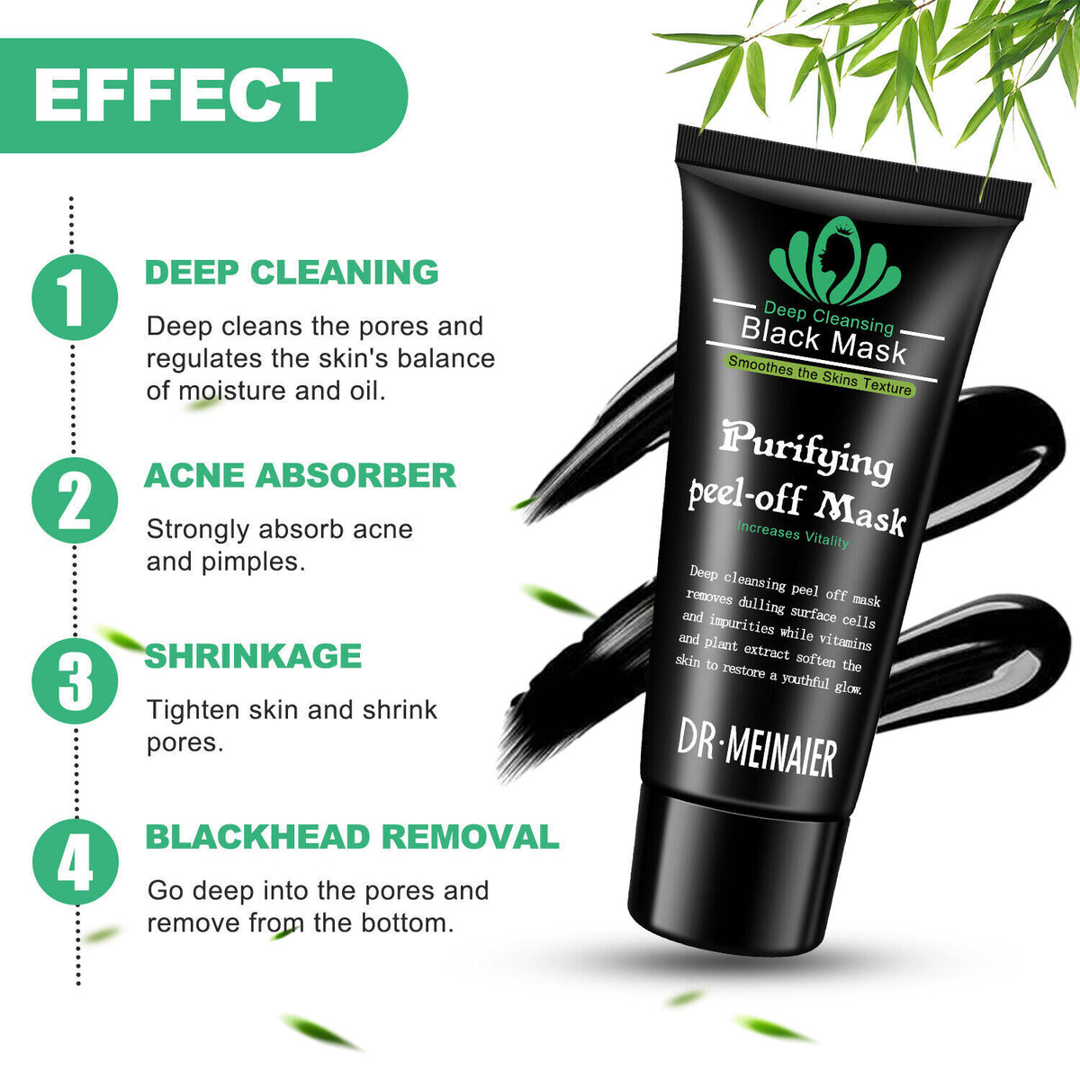 Charcoal Peel-Off Mask - Blackhead Remover & Acne Treatment