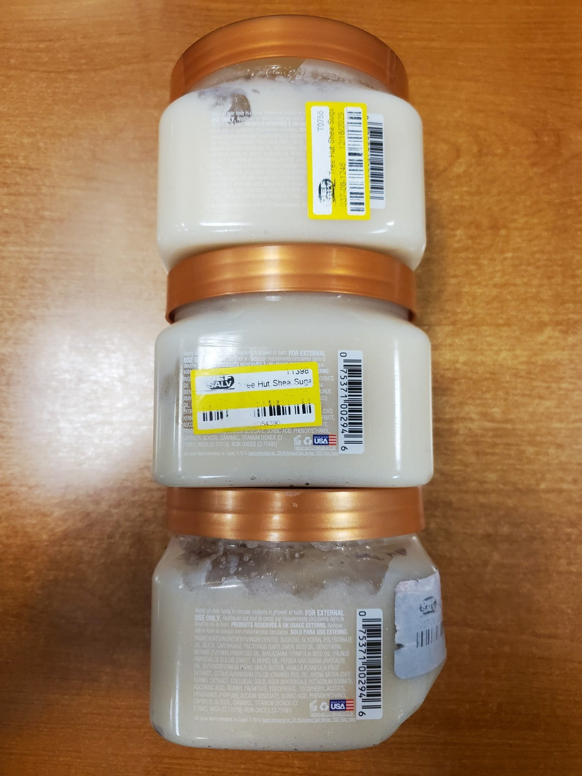 3 Pack: Tree Hut Vanilla Exfoliating Sugar Body Scrub 18 oz. ea.
