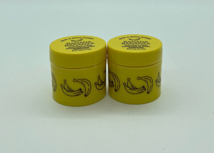 Lip Mask Set of 2 - Moisturizing Banana Flavored Lip Care