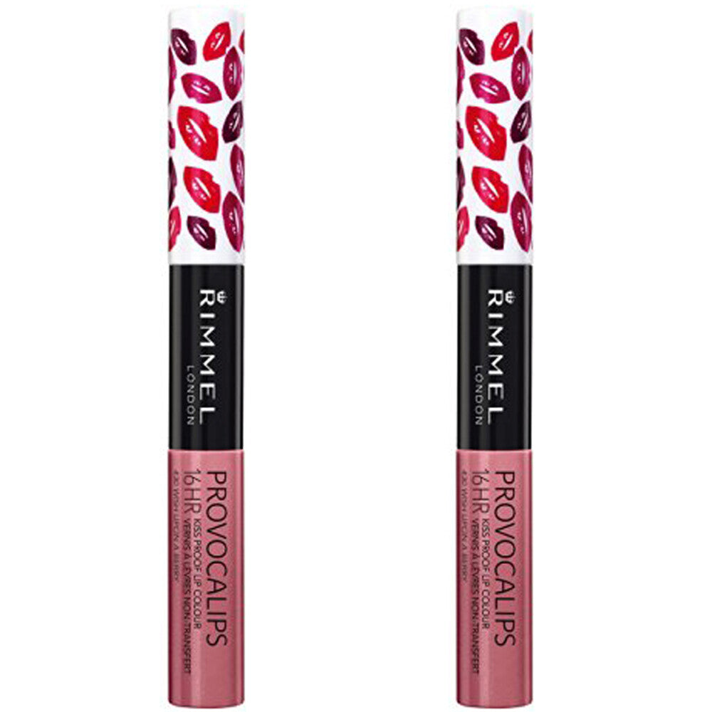 (2 Pack) Rimmel Provocalips Lip Stain Wish Upon A Berry 0.14 Fl Oz - Long-Lasting Lip Color