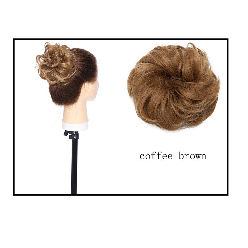 Large Curly Messy Bun Hair Piece Scrunchie for Thick Hair Updo Extensions