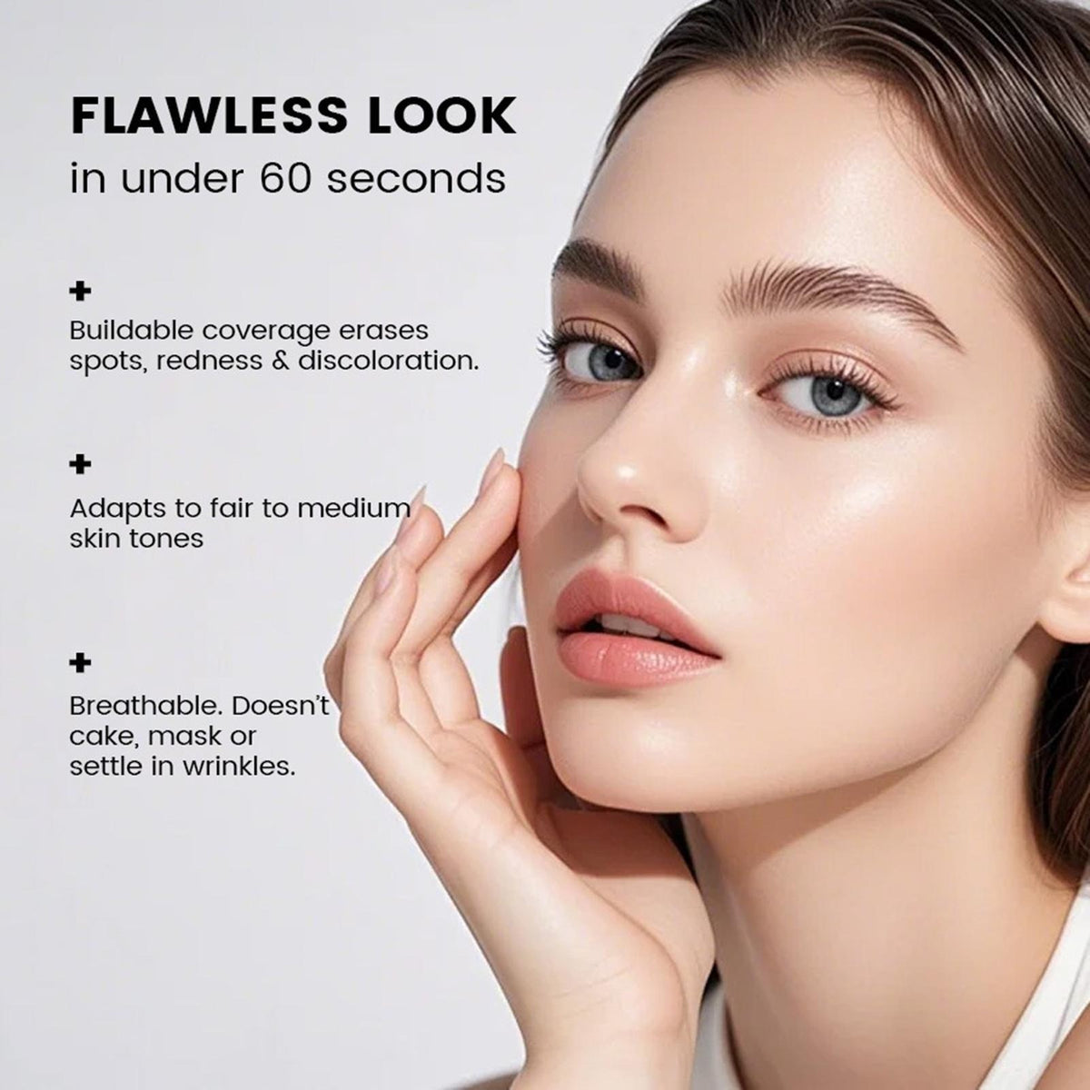 Color Changing Foundation for Mature Skin 12-Hour Waterproof Makeup