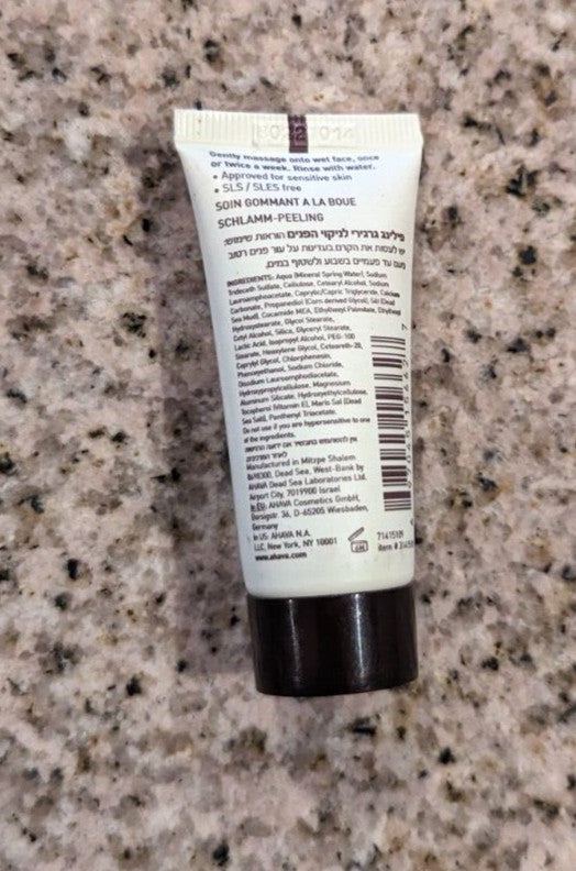 AHAVA: Time to Clear Facial Mud Exfoliator - 0.51 fl oz Travel size