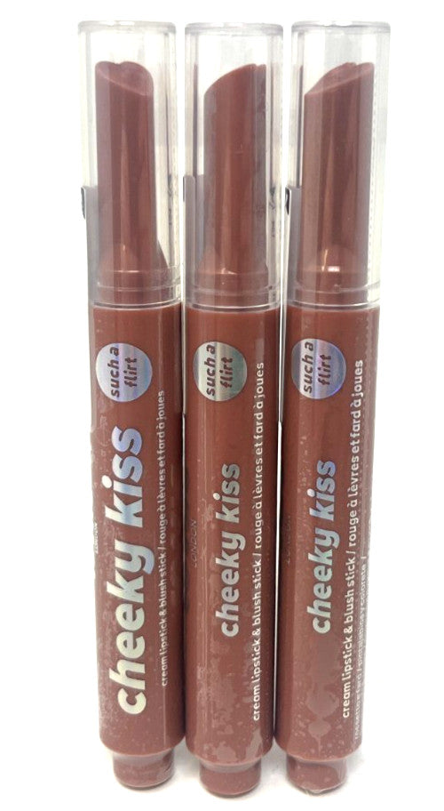Lottie Cheeky Kiss Cream Lipstick & Blush Stick Set - Such A Flirt, 3 Pieces