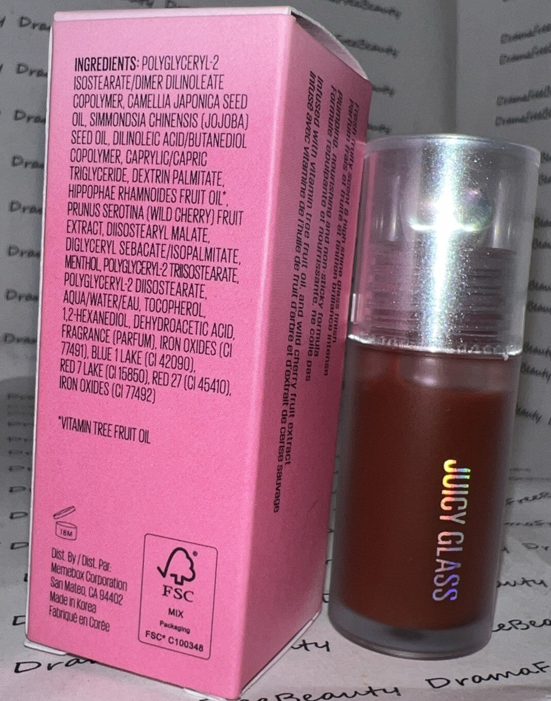 Hydrating Lip Oil with Plumping Shine - Cherry Cola Sheer Lip Gloss
