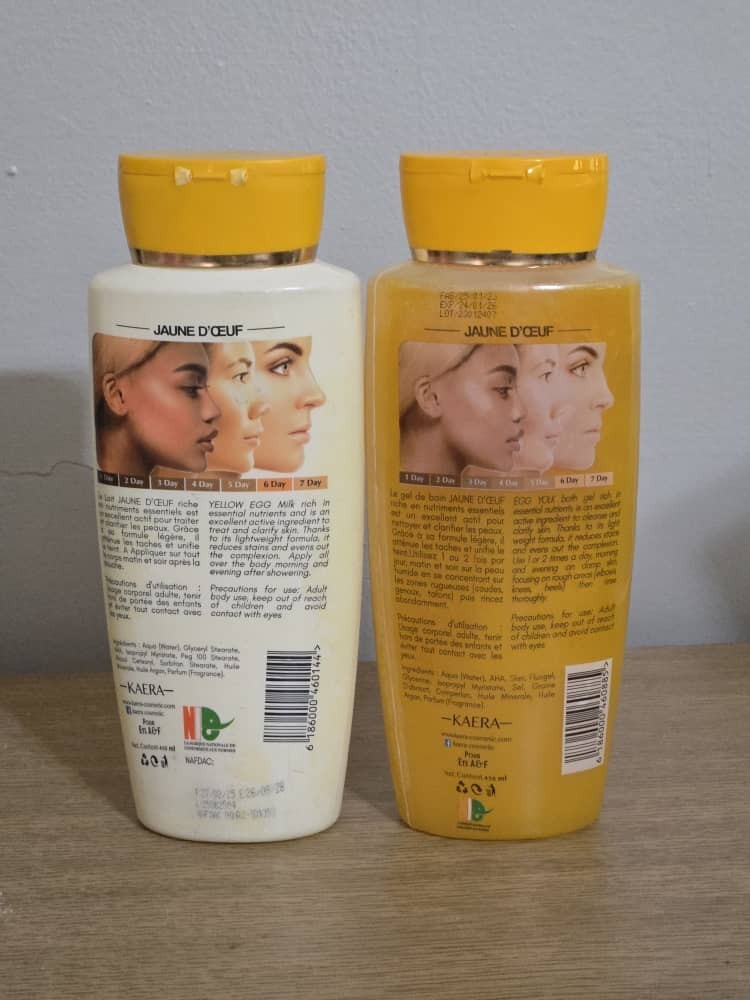 Egg Yolk Clarifying Shower Gel & Lotion Set 450ML - Skin Brightening