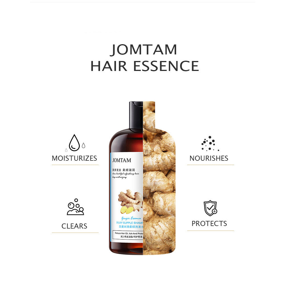 JOMTAM Silky Supple Shampoo Hair Oil Ginger Essence Natural Extract
