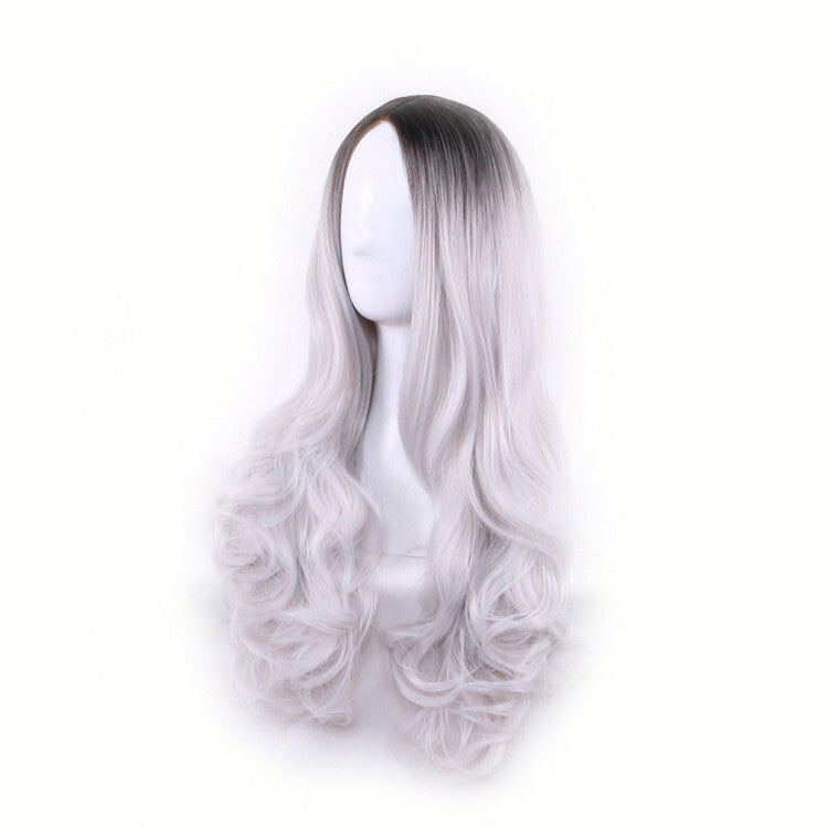 Long Wavy Synthetic Wig 26 Inches Heat-Resistant Hairpiece for Women - Multi Color