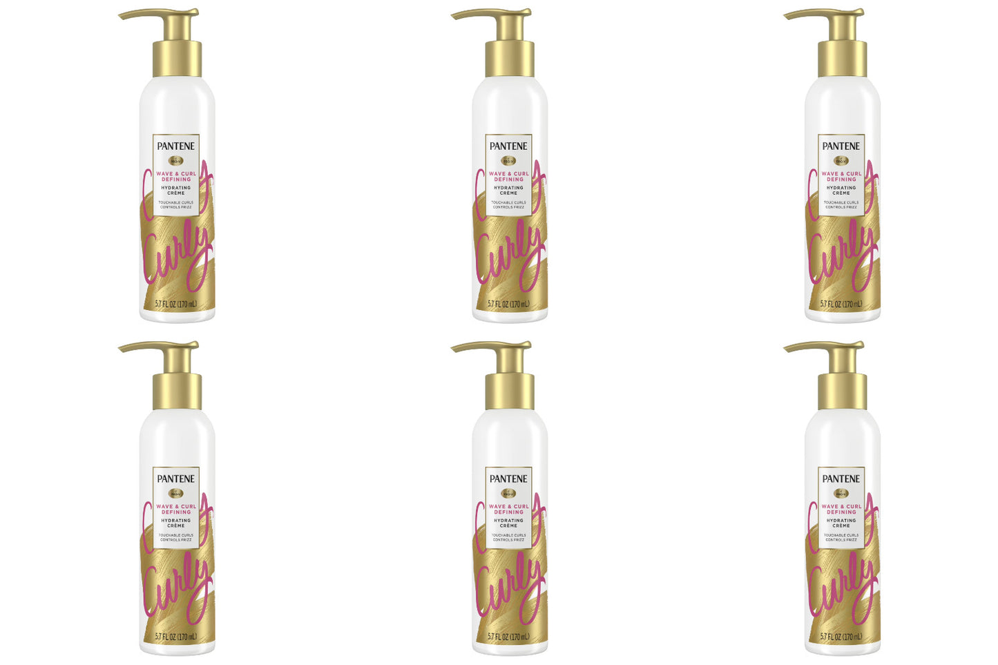 Pantene Pro-V Curl Defining Cream Pack of 6 - Hydrating Hair Styling