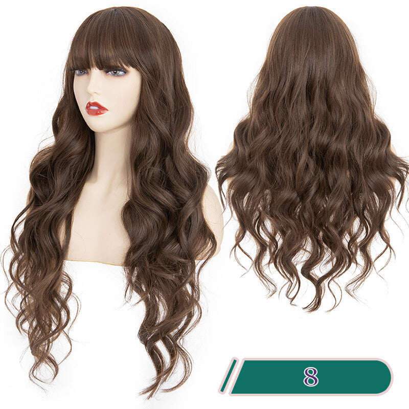 Long Ombre Wigs - Heat Resistant Synthetic Hair, Thick Full Wigs