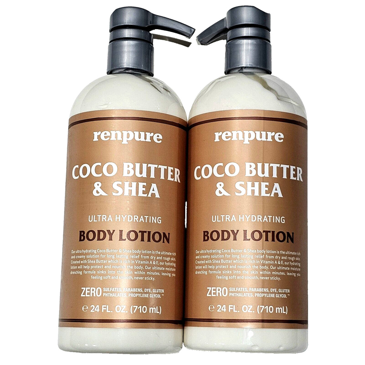 Coco Butter & Shea Body Lotion - 2 Pack, 24oz, Sulfate-Free