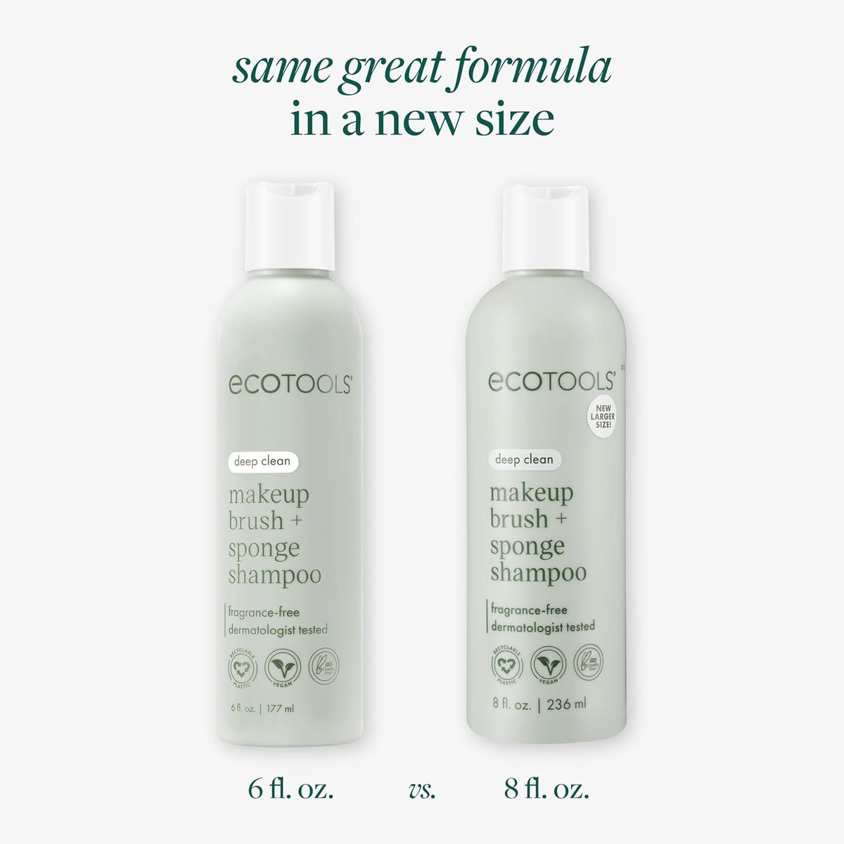 Makeup Brush and Sponge Cleaner - Gentle Plant-Based Shampoo for Impurities
