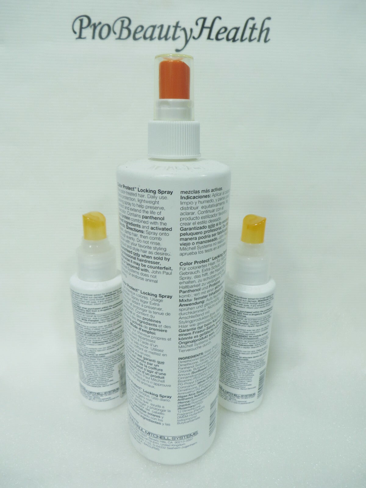 Hair Spray Locking Spray for Color Protection 16.9 oz & Travel Size 3.4 oz Set