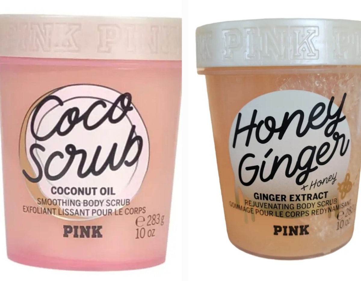 (2)NEW Victoria Secret Honey Ginger & Coconut Body Scrub, 10 OZ ea -