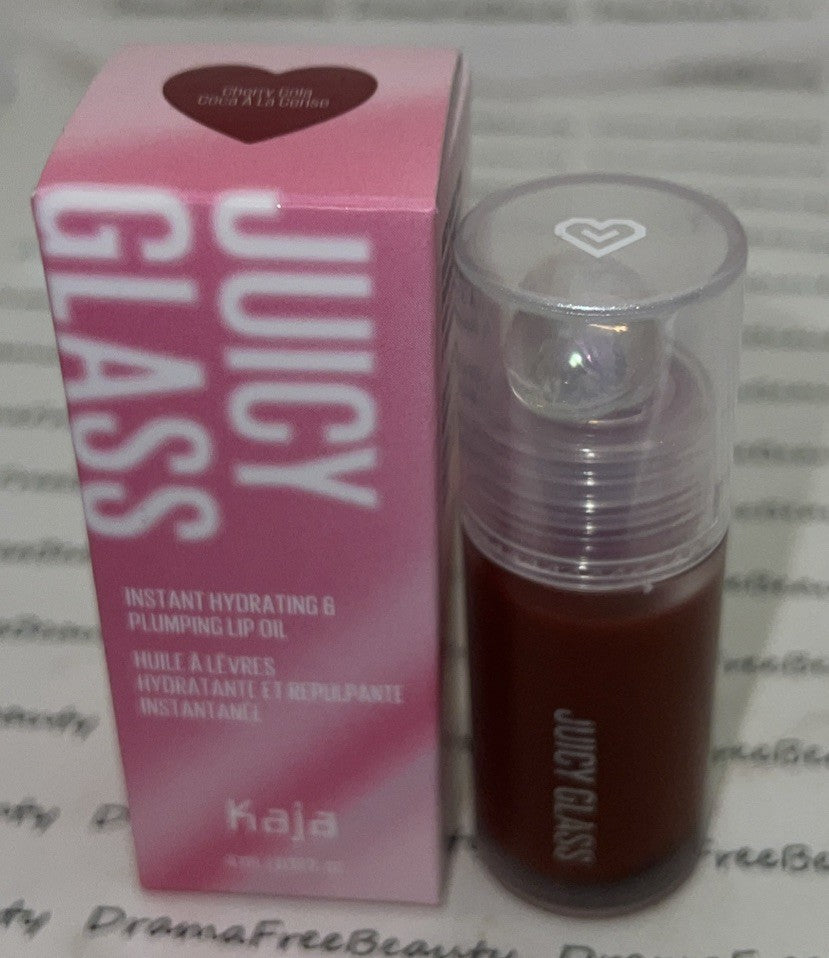 Hydrating Lip Oil with Plumping Shine - Cherry Cola Sheer Lip Gloss