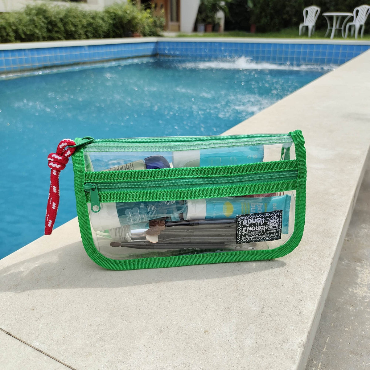 Small Clear Travel Toiletry Bag - TSA Approved Makeup Organizer